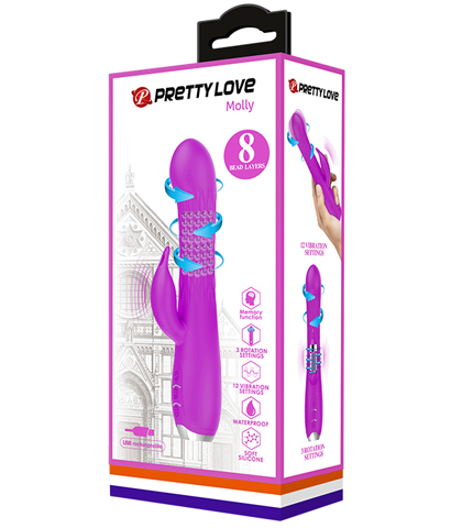 ROTIRAJUCI VIBRATOR SA DODATKOM ZA KLITORIS